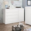 Ver imagem 1 de Cômoda Infantil Sapateira 4 Gavetas 1 Porta Bonny 