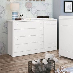 Cômoda Infantil Sapateira 4 Gavetas 1 Porta Bonny  - 1