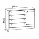 Ver imagem 4 de Cômoda Infantil Sapateira 4 Gavetas 1 Porta Bonny 