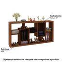 Ver imagem 2 de Estante Multiuso com 8 Nichos Tecno Mobili - Amêndoa