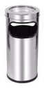 Ver imagem 1 de Lixeira Com Cinzeiro Para Área De Fumante/fumódromo- Inox:Inox