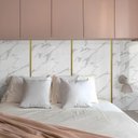 Ver imagem 4 de Fita Espelhada Adesiva Dourada Decoração Cabeceira 15mm X 10m