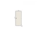 Ver imagem 3 de Kit Porta de Madeira Lisa 215x75cm com Batente de Aço 06cm Açomad MGM Abertura Direita Branco