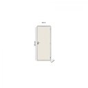 Ver imagem 3 de Kit Porta de Madeira Lisa 215x65cm com Batente de Aço 06cm Açomad MGM Abertura Esquerda Branco