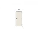 Ver imagem 3 de Kit Porta de Madeira Lisa 215x65cm com Batente de Aço 06cm Açomad MGM Abertura Esquerda