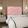 Cabeceira Estofada Queen Cristal 160cm Suede Rosa - 2