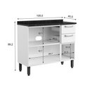 Ver imagem 3 de Gabinete Aço Cozinha Tampo Incluso 2 Gavetas 3 Portas 105 Cm -apartamento-bertolini