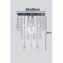Ver imagem 5 de Lustre Para Sala Quarto Alto Brilho Vai Montado Base 20x20cm