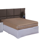 Ver imagem 3 de Capa de Colchão Solteiro 25cm com Zíper Protetor de Malha Lisa 1 Peça:bege Avelã