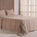 Ver imagem 2 de Edredom Queen Toque de Plumas 260 Fios New 220x240cm Tessi Areia Cinzenta