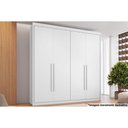 Ver imagem 1 de Guarda Roupa Solteiro 4 Portas e 4 Gavetas Bérgamo Branco - Conquista