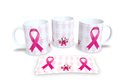 Ver imagem 1 de Canecas Branca de Porcelana Personalizadas Outubro Rosa