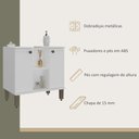 Ver imagem 6 de Gabinete de Banheiro Monte Carlo 60cm de Coluna 2 Portas 1 Prateleira C00D64502 Branco - Ozini