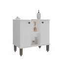 Ver imagem 2 de Gabinete de Banheiro Monte Carlo 60cm de Coluna 2 Portas 1 Prateleira C00D64502 Branco - Ozini