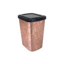 Ver imagem 2 de Lixeira Com Click Label Metalizado Rose - 9 Litros