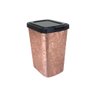 Lixeira Com Click Label Metalizado Rose - 9 Litros - 2