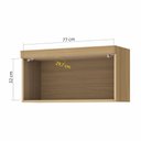 Ver imagem 3 de Armário Geladeira Modular Marquesa 1 Porta 80 Cm 100 Mdf Nesher