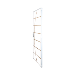 Kit Porta de Madeira Decorada 215x75cm com Batente de Aço 6cm Neblina MGM - 5