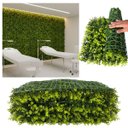 Ver imagem 4 de 20 Placas Folhagens Jardim Vertical Artificial Externo 3d Parede Verde Decoração