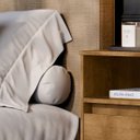 Ver imagem 3 de Mesa de Cabeceira Retrô 2 Gavetas - Mod.3042 Cor:freijó