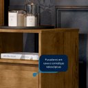 Ver imagem 5 de Mesa de Cabeceira Retrô 2 Gavetas - Mod.3042 Cor:freijó