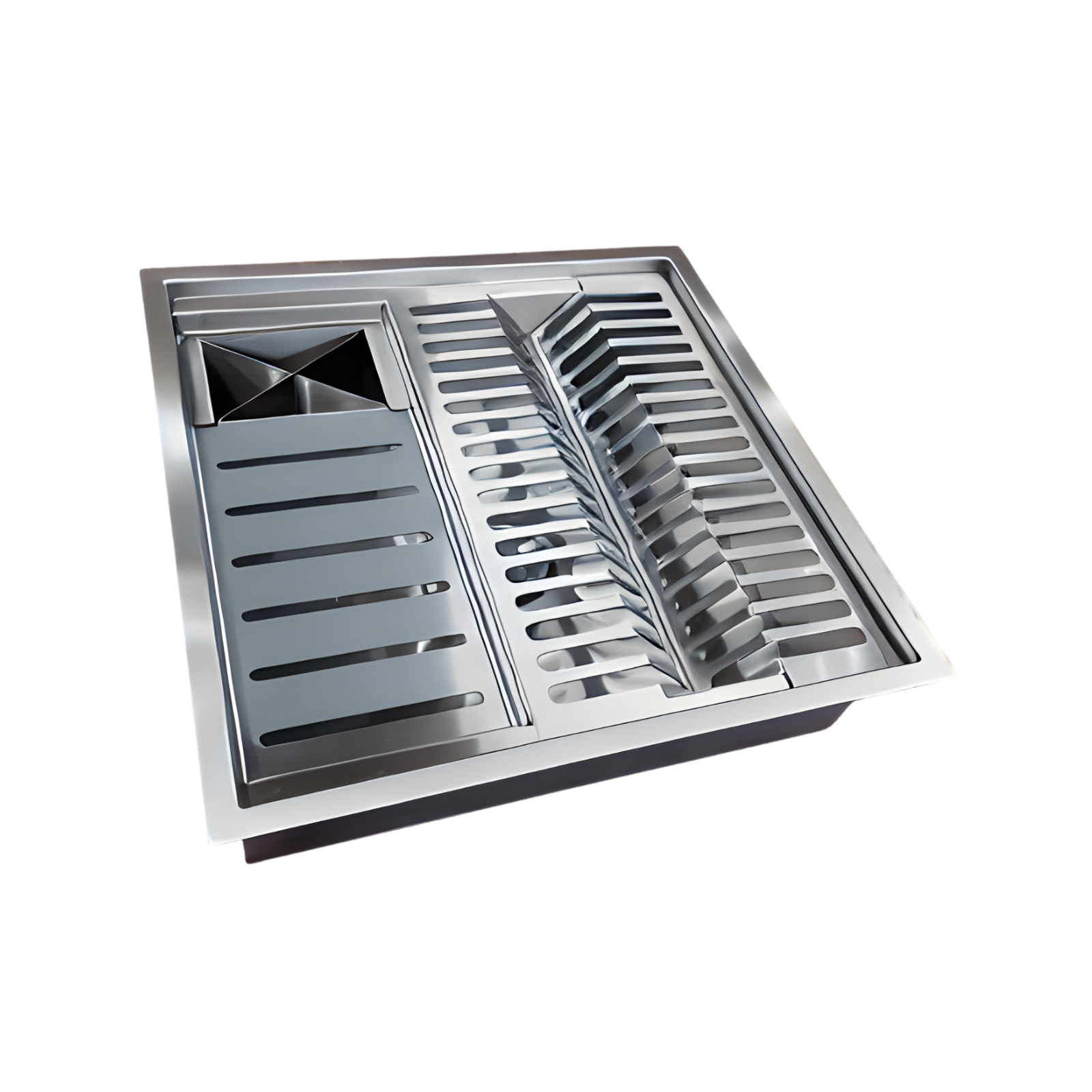 Calha Gourmet Escorredor Inox Tamanho 40x40 Cm Ecosul - 5