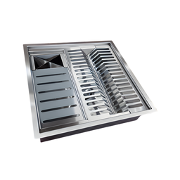 Calha Gourmet Escorredor Inox Tamanho 40x40 Cm Ecosul - 5