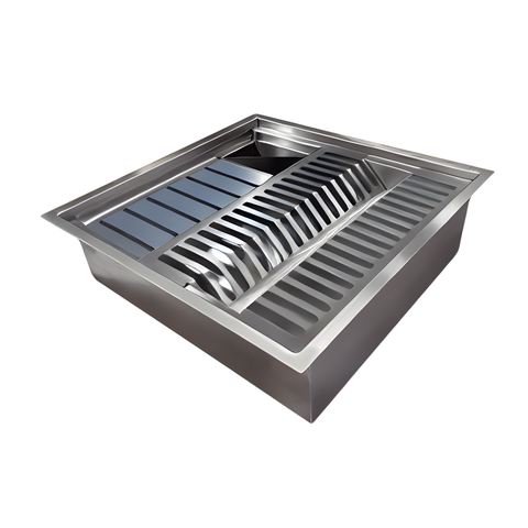 Calha Gourmet Escorredor Inox Tamanho 40x40 Cm Ecosul