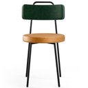Ver imagem 6 de Kit 6 Cadeiras Cozinha Sala Jantar Barcelona L02 Facto Verde Musgo Couríssimo Whisky - Lyam Decor