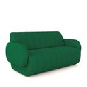 Ver imagem 1 de Sofá Decorativo Living Sala de Estar Bornéu 148cm Pés de Madeira Veludo Verde G33 - Gran Belo
