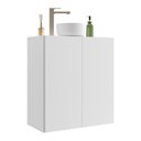 Ver imagem 1 de Gabinete Banheiro 2 Portas Suspenso 63cm Multimóveis V5007 Branco