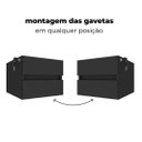 Ver imagem 3 de Gaveteiro para Escritório Suspenso 2 Gavetas | Artany:preto