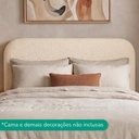 Ver imagem 2 de Cabeceira Painel Suspenso Casal 140 cm Alana Organica Boucle Creme Artte