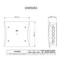 Ver imagem 3 de Caixa de Passagem Elétrica Modelo Embutir Tamanho 16x16cm Cor Branco Durín