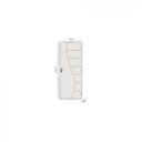 Ver imagem 3 de Kit Porta de Madeira Decorada 215x75cm com Batente de Aço 06cm Cantareira MGM Abertura Esquerda Branco