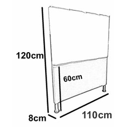 Cabeceira de Cama Box Solteiro 110cm Estofada Laura - Cores - 3