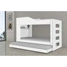 Treliche Hortênsia Solteiro Mdf com Cama Auxiliar:branco - 2