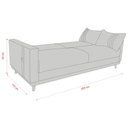 Ver imagem 7 de Sofá-cama 203cm 3 Lugares com Tecido Bouclé Multimóveis Cr45255 Bege