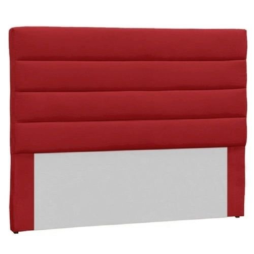 Cabeceira King Estofada Berlim Vermelho -M&F Decor - 1