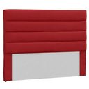 Ver imagem 1 de Cabeceira King Estofada Berlim Vermelho -M&F Decor