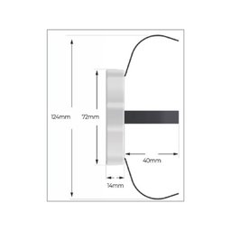 Adaptador C/ Garra Pequena Brustec P/ Iluminação de Piscina - 3