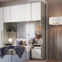 Ver imagem 7 de Mesa de Cabeceira Modulada Reto 1 Porta 2 Gavetas Elegance Cinza