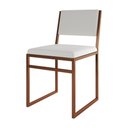Ver imagem 3 de Kit 8 Cadeiras Industrial Isa Corino Branco Base Cobre para Mesa Sala Cozinha - Cobre-Branco