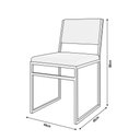 Ver imagem 4 de Kit 8 Cadeiras Industrial Isa Corino Branco Base Cobre para Mesa Sala Cozinha - Cobre-Branco