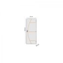 Ver imagem 3 de Kit Porta de Madeira Decorada 215x65cm com Batente de Aço 06cm Gaúcha Mgm