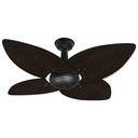 Ver imagem 1 de Ventilador de Teto Office Jet Aspen Venti-Delta Preto 4Pás Rattan Tabaco 220v