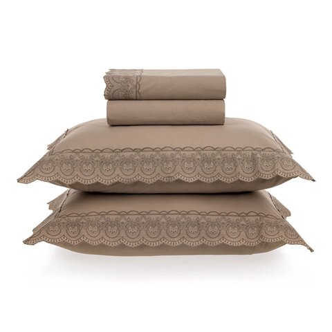 Jogo de Cama Queen 200 Fios Karsten 100% Algodão Alice Fendi