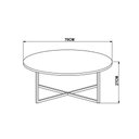 Ver imagem 2 de Mesa de Centro Baixa Estilo Industrial Vermont Preto