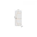 Ver imagem 3 de Kit Porta de Madeira Decorada 215x65cm com Batente de Aço 06cm Gaúcha Mgm Abertura Esquerda