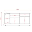 Ver imagem 3 de Rack para Tv 50 Polegadas Miguel Madetec Fendi Naturale